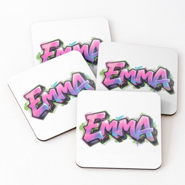 Item preview, Emma name logo in colorful street art graffiti style designed and sold by SparkleVibes.