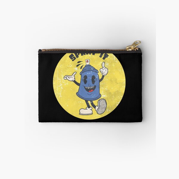 Item preview, Retro graffiti spray can mascot sticker design designed and sold by Derailed-Drips.