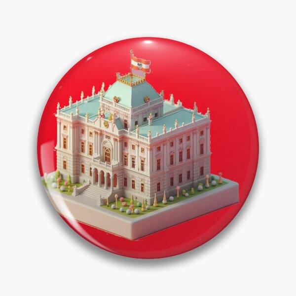 Item preview,  Royal Palace Label – Austria Flag Minimal Art , designed and sold by PaintMeWorld.