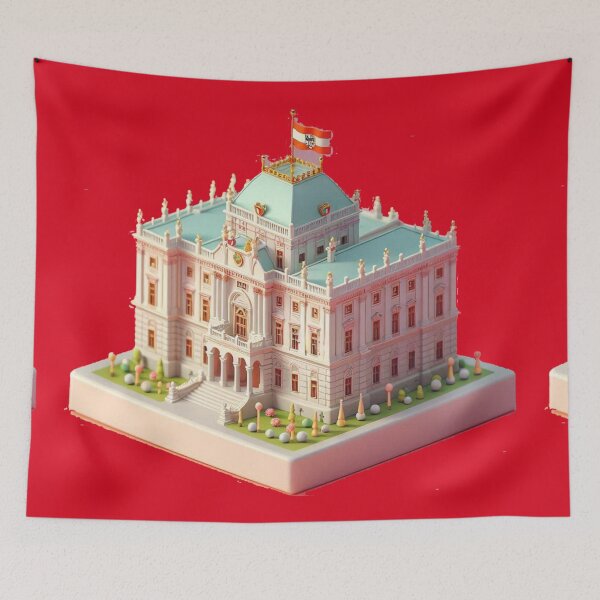 Item preview,  Royal Palace Label – Austria Flag Minimal Art , designed and sold by PaintMeWorld.