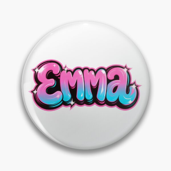 Item preview, Emma name logo in colorful street art graffiti style designed and sold by SparkleVibes.