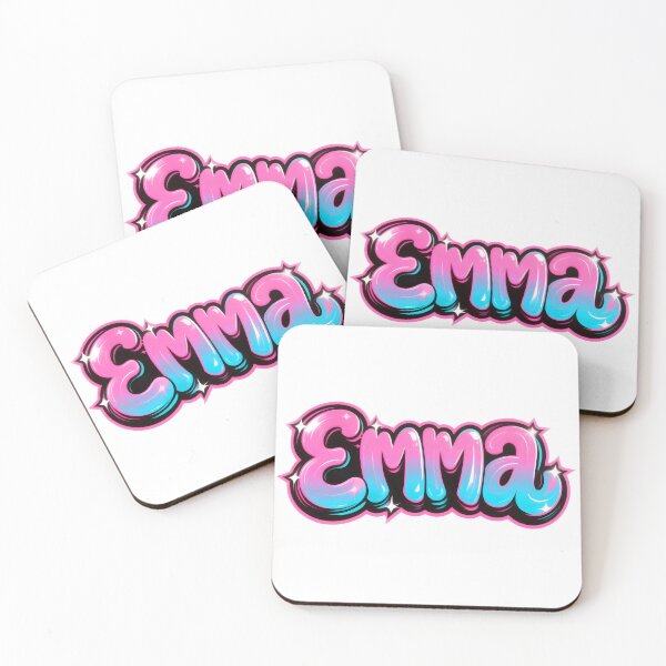 Item preview, Emma name logo in colorful street art graffiti style designed and sold by SparkleVibes.