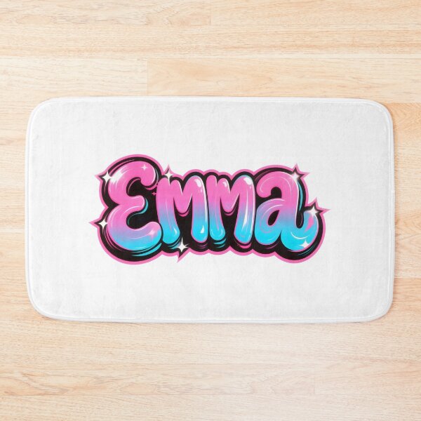 Item preview, Emma name logo in colorful street art graffiti style designed and sold by SparkleVibes.