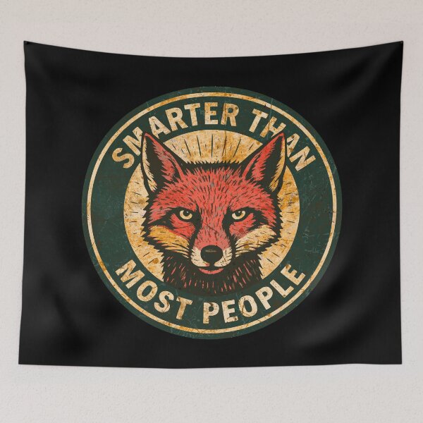 Item preview, Fox Smart People designed and sold by Degenerate Scum.