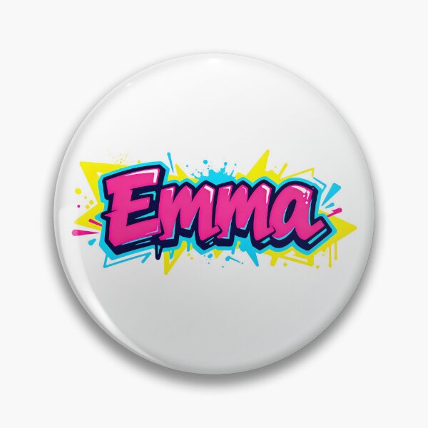 Item preview, Emma name logo in colorful street art graffiti style designed and sold by SparkleVibes.