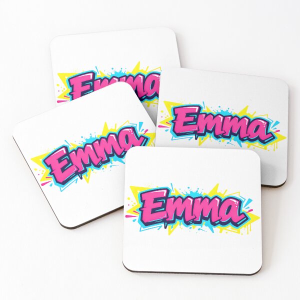 Item preview, Emma name logo in colorful street art graffiti style designed and sold by SparkleVibes.