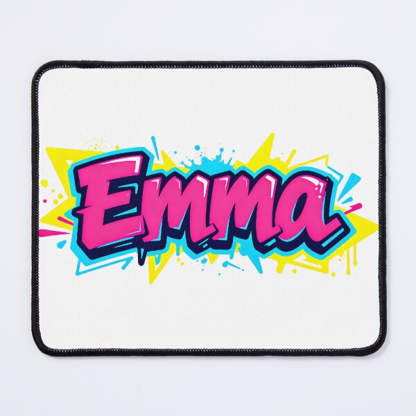 Item preview, Emma name logo in colorful street art graffiti style designed and sold by SparkleVibes.