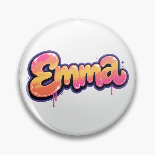 Item preview, Emma name logo in colorful street art graffiti style designed and sold by SparkleVibes.