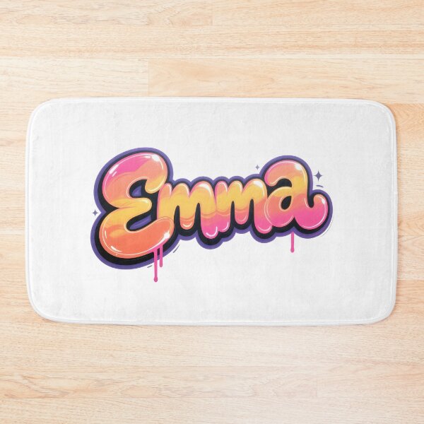 Item preview, Emma name logo in colorful street art graffiti style designed and sold by SparkleVibes.