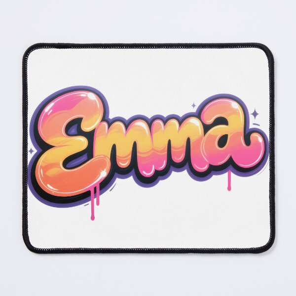 Item preview, Emma name logo in colorful street art graffiti style designed and sold by SparkleVibes.