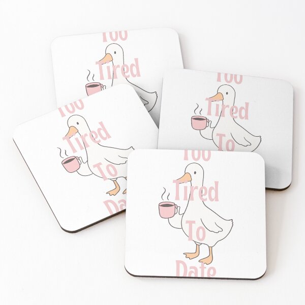 Item preview, Too Tired To Date Sticker – Modern Dating Burnout Humor designed and sold by GOTCHO1.