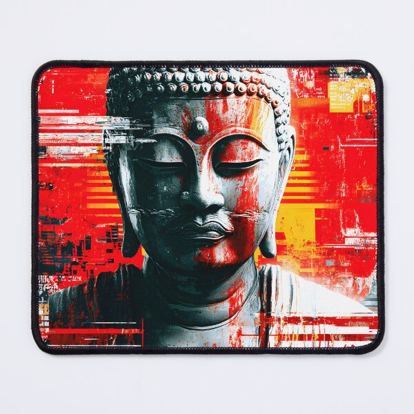 Item preview, Abstract Buddha Sculpture in Bold Color Palette designed and sold by Artessie.