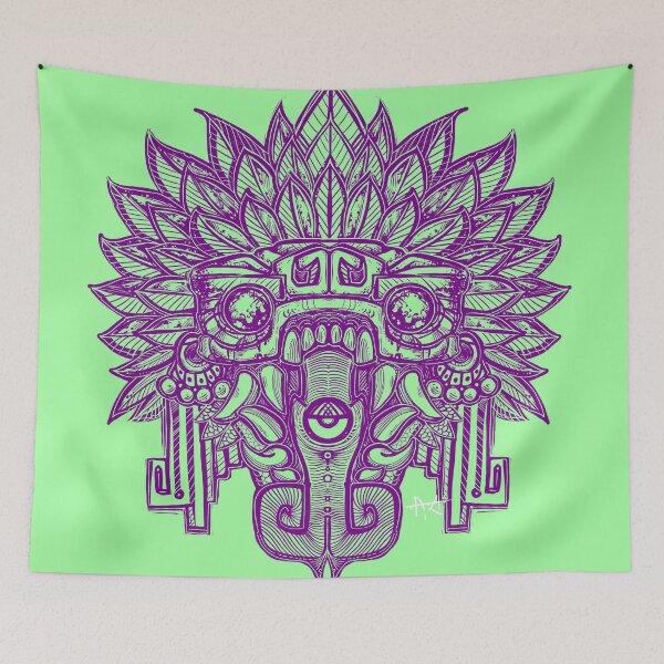 Item preview, Quetzalcoatl tongue purple designed and sold by UrielCalavera.