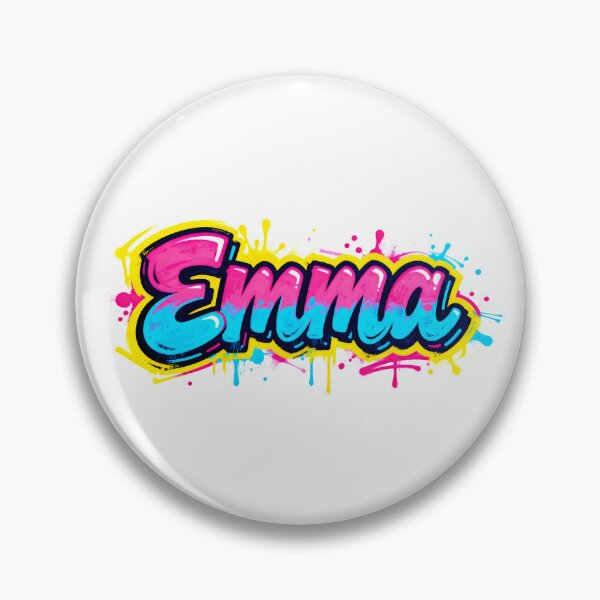 Item preview, Emma name logo in colorful street art graffiti style designed and sold by SparkleVibes.