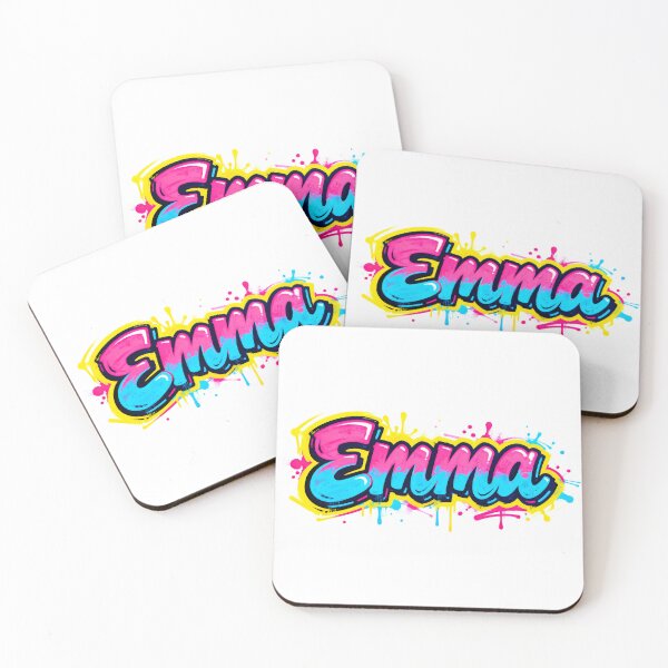 Item preview, Emma name logo in colorful street art graffiti style designed and sold by SparkleVibes.