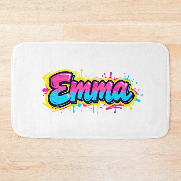 Item preview, Emma name logo in colorful street art graffiti style designed and sold by SparkleVibes.