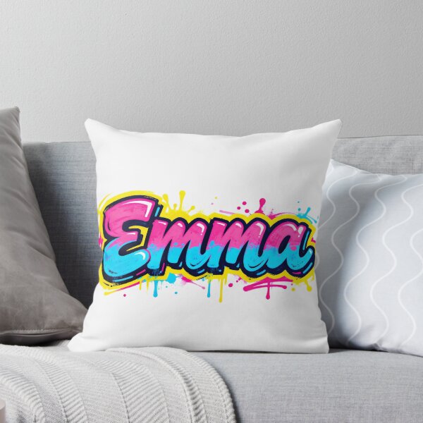 Item preview, Emma name logo in colorful street art graffiti style designed and sold by SparkleVibes.