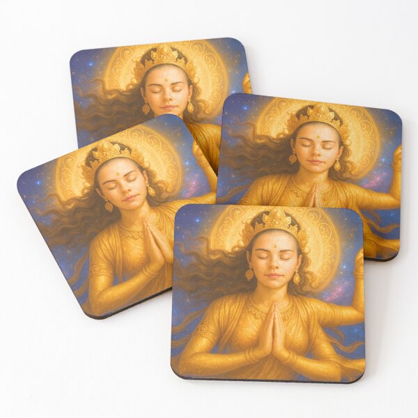 Item preview, Gold Tara Goddess of Miracle and Prosperity designed and sold by Olivia Tatara.