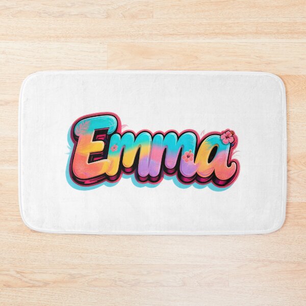 Item preview, Emma name logo in colorful street art graffiti style designed and sold by SparkleVibes.