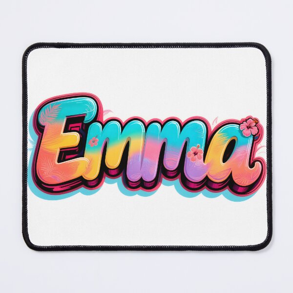 Item preview, Emma name logo in colorful street art graffiti style designed and sold by SparkleVibes.