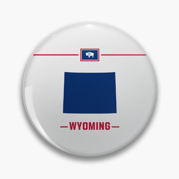Item preview, Wyoming State Pride - Minimalist Flag Map Silhouette designed and sold by mashmosh.