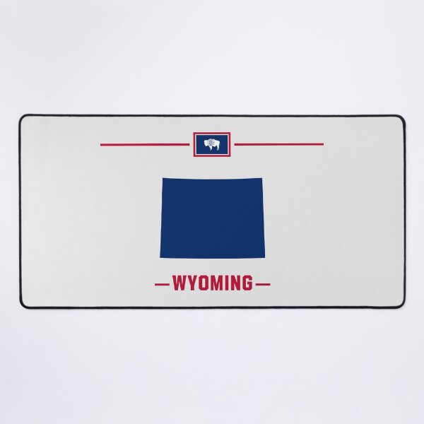 Item preview, Wyoming State Pride - Minimalist Flag Map Silhouette designed and sold by mashmosh.