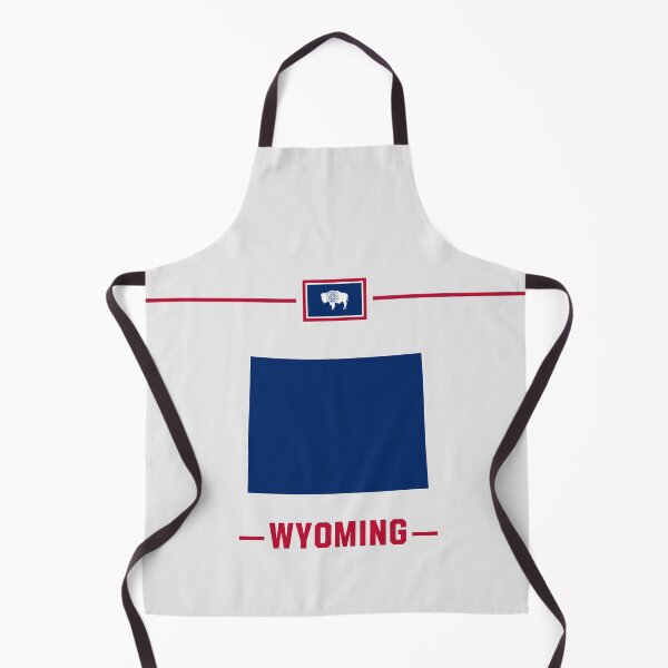 Item preview, Wyoming State Pride - Minimalist Flag Map Silhouette designed and sold by mashmosh.