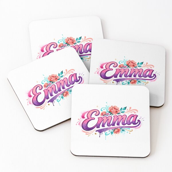 Item preview, Emma name logo in colorful street art graffiti style designed and sold by SparkleVibes.