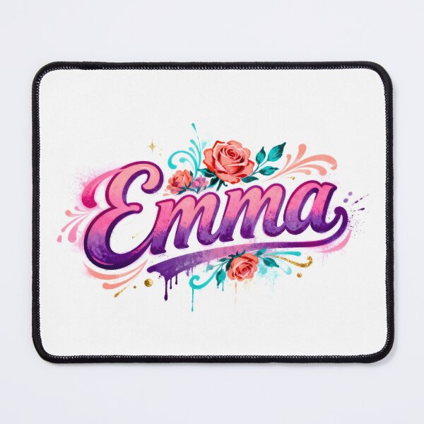 Item preview, Emma name logo in colorful street art graffiti style designed and sold by SparkleVibes.