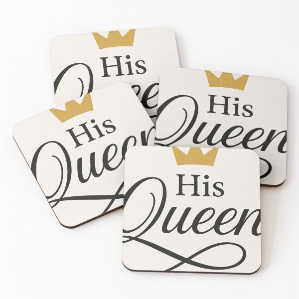 Item preview, His Queen Matching Couple King Queen | Valentine Gift Set designed and sold by Lyvion design.