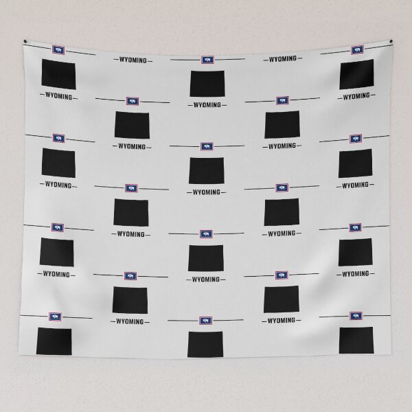 Item preview, Wyoming State Silhouette - Classic American West Pride designed and sold by mashmosh.