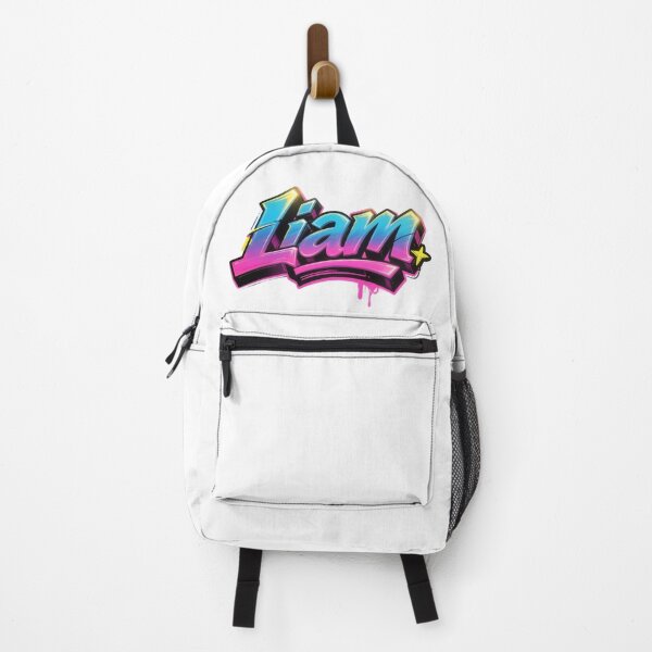 Item preview, Liam name logo in colorful street art graffiti style designed and sold by SparkleVibes.