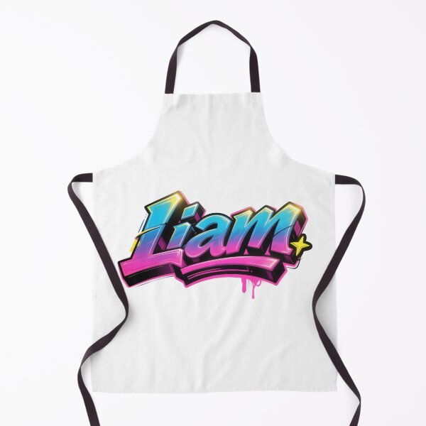 Item preview, Liam name logo in colorful street art graffiti style designed and sold by SparkleVibes.