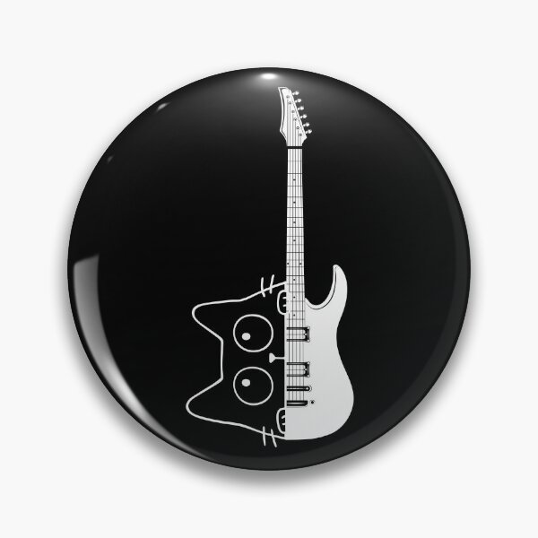 Item preview, Vintage Yorkie Rock Funny Cat Playing Guitar Rock Style designed and sold by faridman.