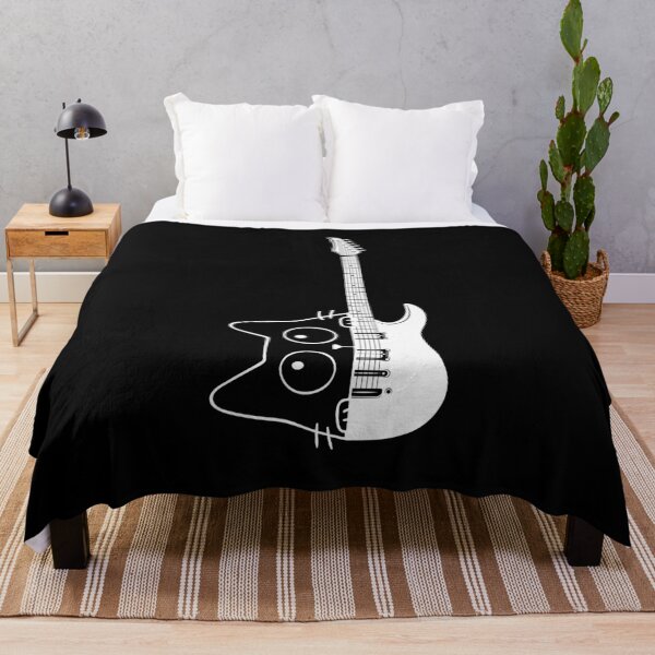 Item preview, Vintage Yorkie Rock Funny Cat Playing Guitar Rock Style designed and sold by faridman.