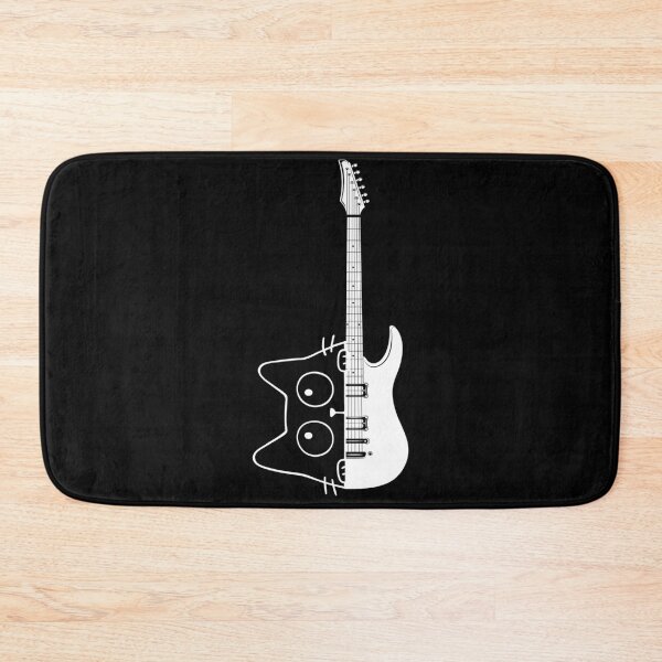 Item preview, Vintage Yorkie Rock Funny Cat Playing Guitar Rock Style designed and sold by faridman.