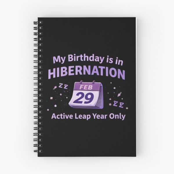 Item preview, Leap Year Birthday in Hibernation - Feb 29 Calendar designed and sold by Leap29 Designs.