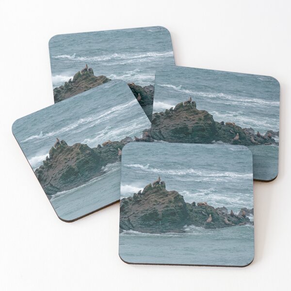 Item preview, Sea Lion pointing to the sky atop a Simpson Reef formation designed and sold by lisavonbiela.