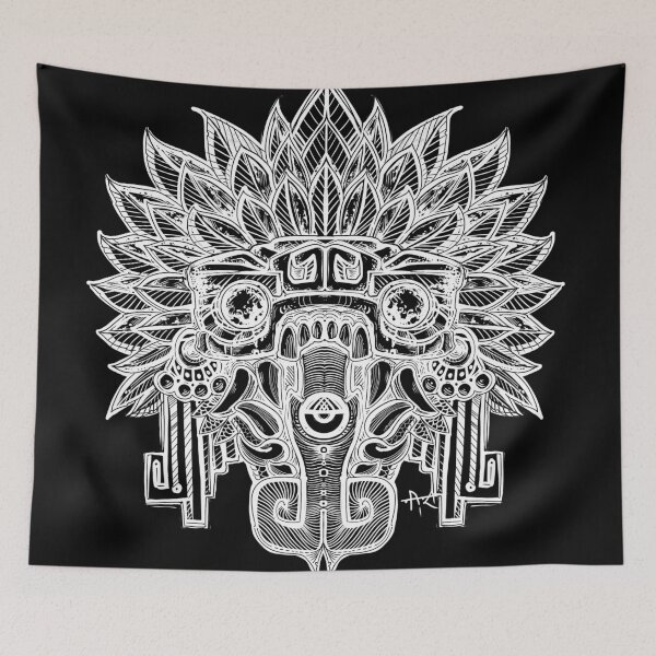 Item preview, Quetzalcoatl tongue white designed and sold by UrielCalavera.
