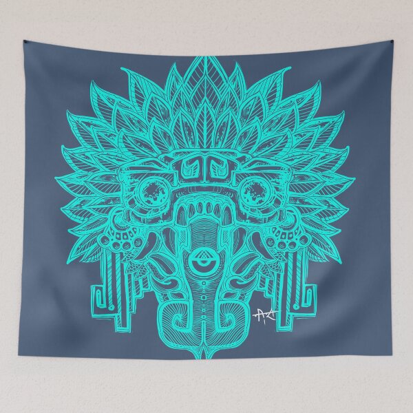 Item preview, Quetzalcoatl tongue blue designed and sold by UrielCalavera.