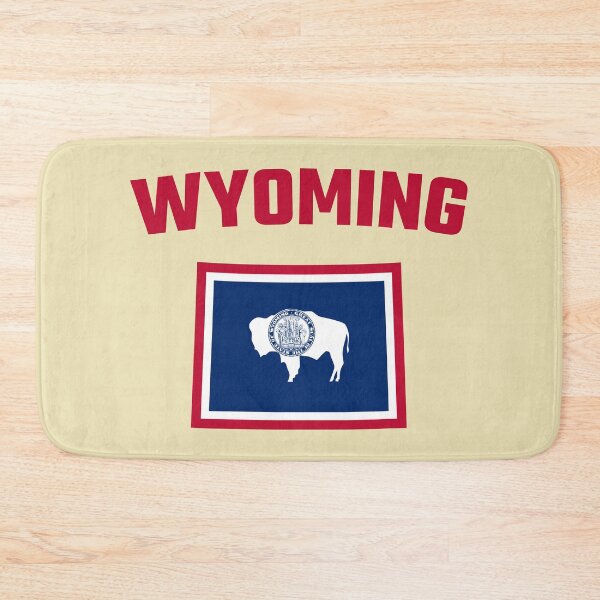 Item preview, Wyoming State Flag - Classic Western Bison Design designed and sold by mashmosh.