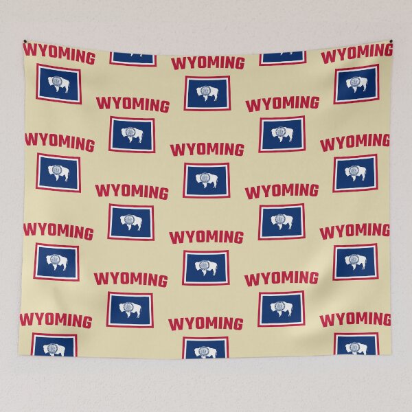 Item preview, Wyoming State Flag - Classic Western Bison Design designed and sold by mashmosh.