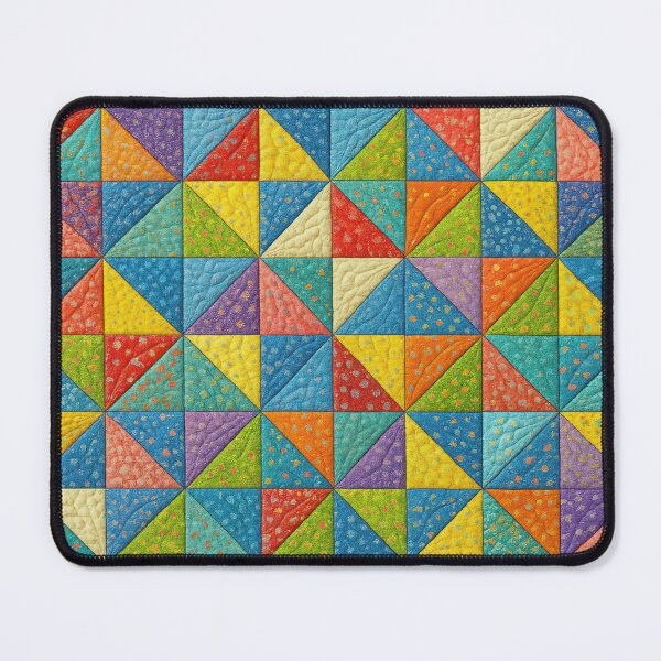 Item preview, Colorful Pinwheel Patchwork Quilt Background designed and sold by Maria Dryfhout.