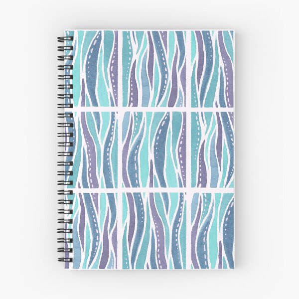 Item preview, Wavy Blue Seaweed Squares designed and sold by Krystin Shields.