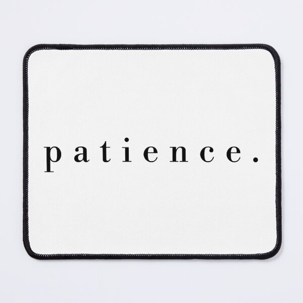 Item preview, Patience - Minimalist Typography designed and sold by TheMinimalVibe.