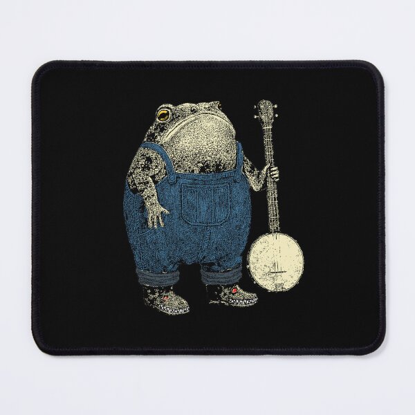 Item preview, Toad with Banjo - Funny Musician Frog Vintage Style designed and sold by RandyHaskins.