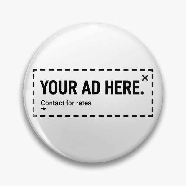 Item preview, Your Ad Here – Minimalist Pop Art Graphic Design designed and sold by Fuechse.