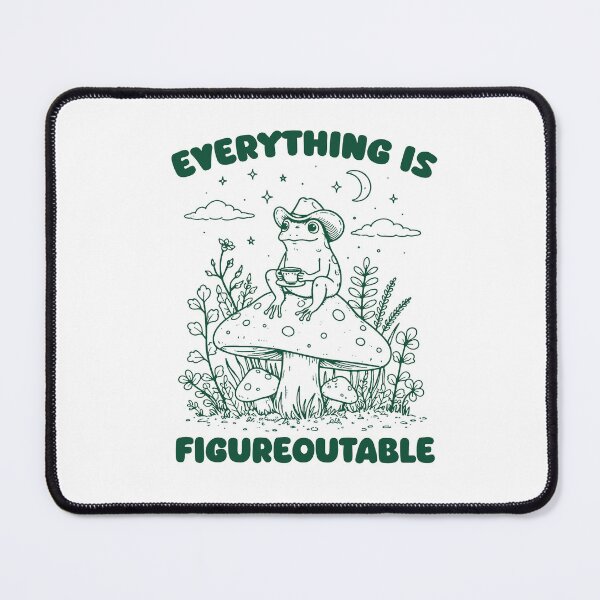 Item preview, Mental Health Frog Meme, Retro Cowboy Frog Motivation designed and sold by RandyHaskins.