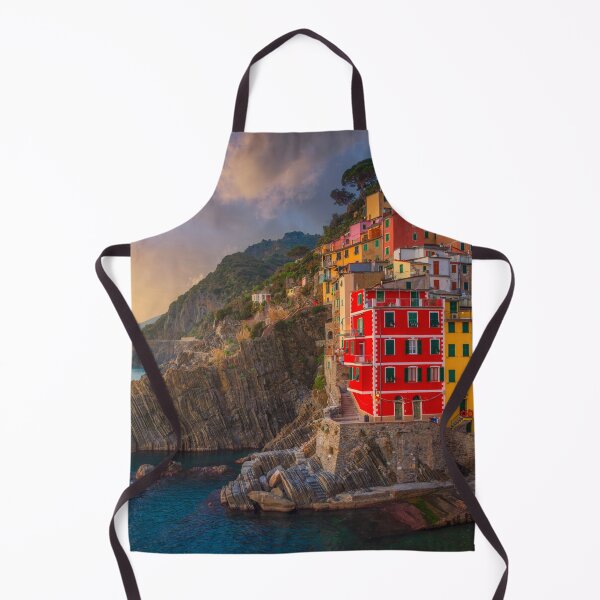 Item preview, Riomaggiore village view at sunset. Cinque Terre, Liguria region, Italy designed and sold by Stefano Orazzini.