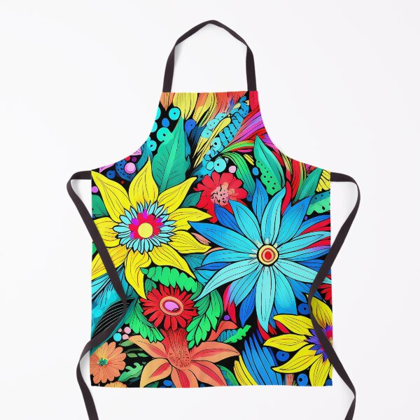 Item preview, Retro 1960's Colorful And Vibrant Hippie Flowers Art designed and sold by DEC02.